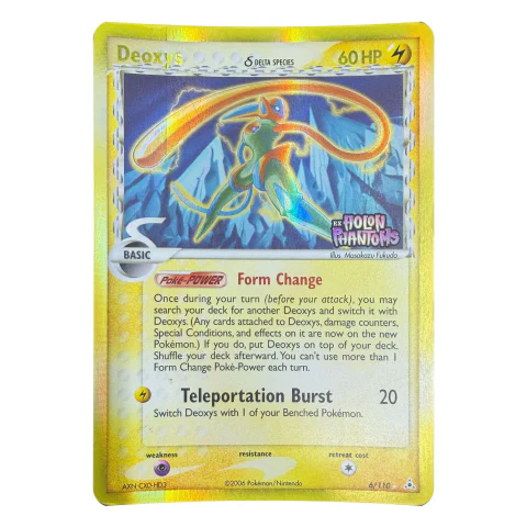 Pokemon Deoxys Delta Species Reverse Holo (Stamped) — EX Holon Phantoms 6/110 — Pokémon-Karten