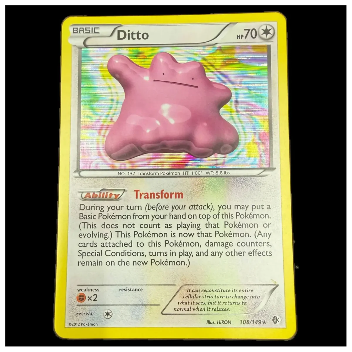 Pokemon Ditto Holo — Boundaries Crossed 108/149 (Pokemon Kaarten) — Enkelt kort