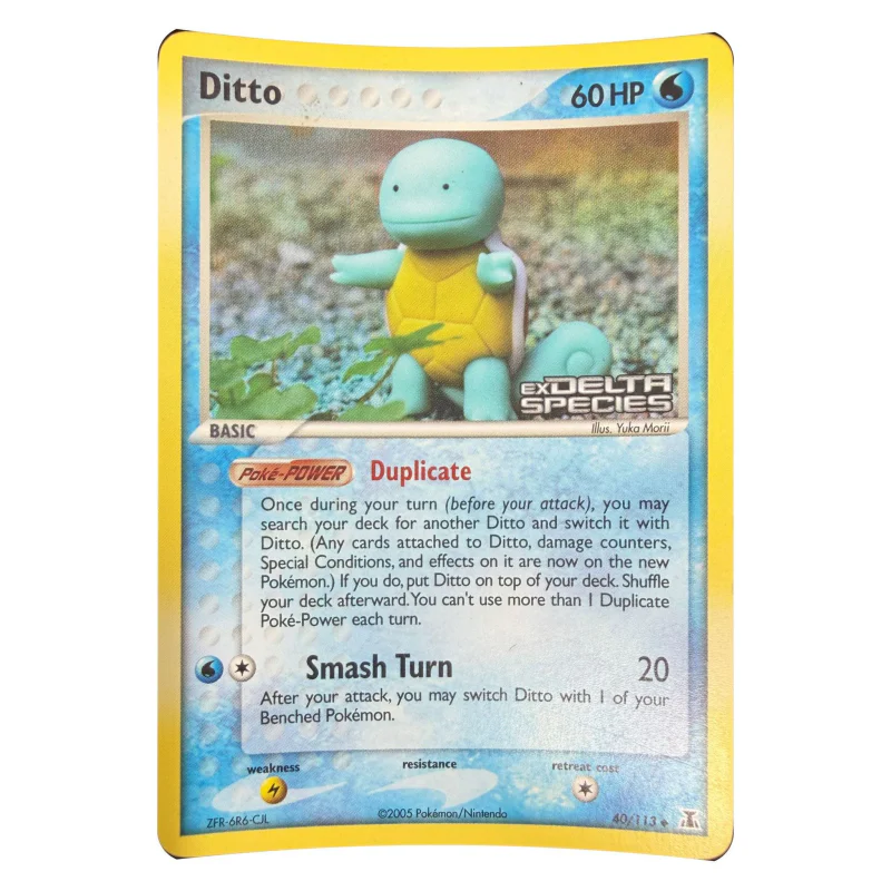 Pokemon Ditto (Squirtle) Reverse Holo (Stamped) — EX Delta Species 40/113 (Pokemon Kaarten) Losse kaart — origineel kopen bij Gameshop Enter