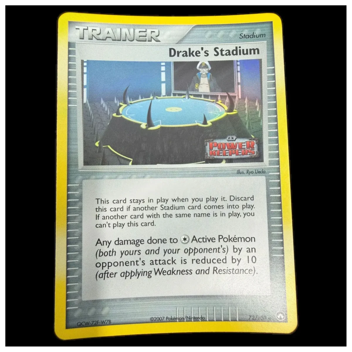 Pokemon Drake's Stadium Reverse Holo (Stamped) — EX Power Keepers 72/108 (Pokemon Kaarten) — detailní fotografie 1