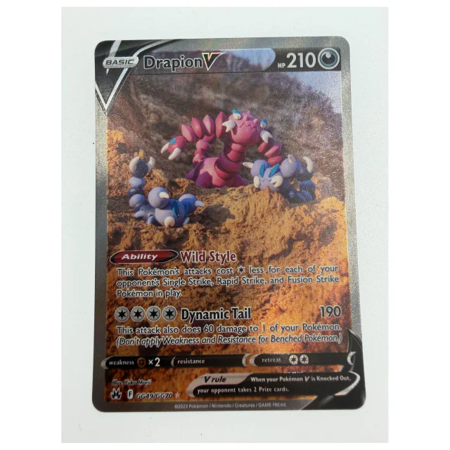 Pokemon Drapion V — Crown Zenith Galarian Gallery GG49/GG70 — Pokemon Kaarten