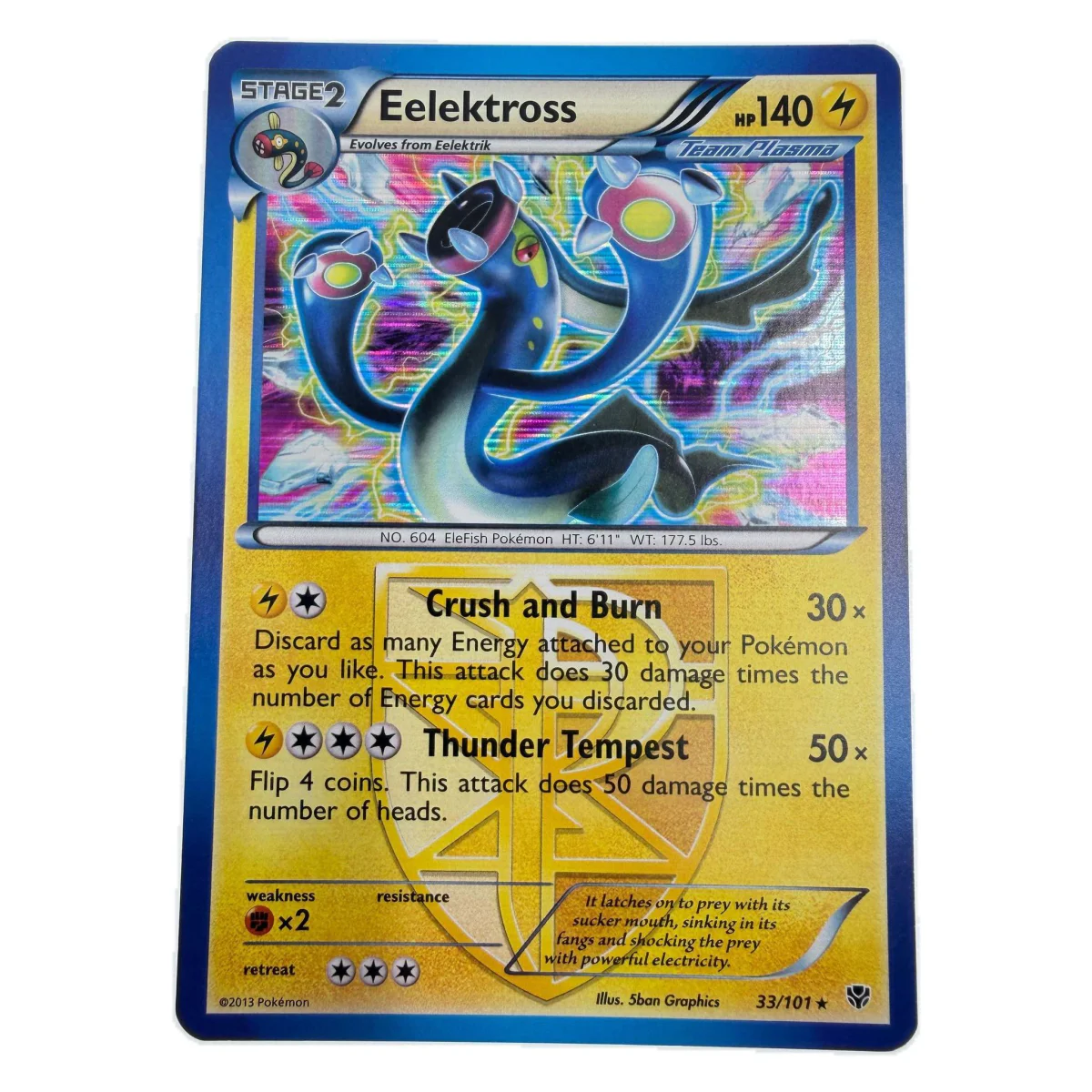 Pokemon Eelektross Holo (Team Plasma) — Plasma Blast 33/101 (Pokemon Kaarten) — Единична карта