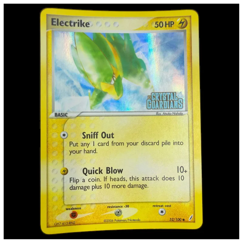 Pokemon Electrike Reverse Holo (Stamped) — EX Crystal Guardians 52/100 (Pokemon Kaarten) Losse kaart — origineel kopen bij Gameshop Enter