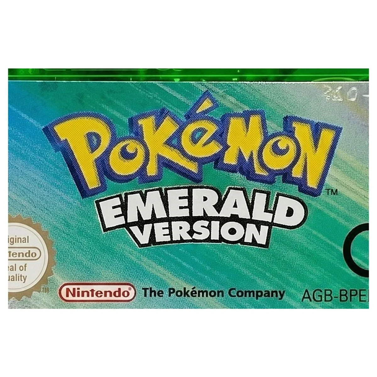 Pokemon Emerald Game Boy Advance Label — Losse cartridge