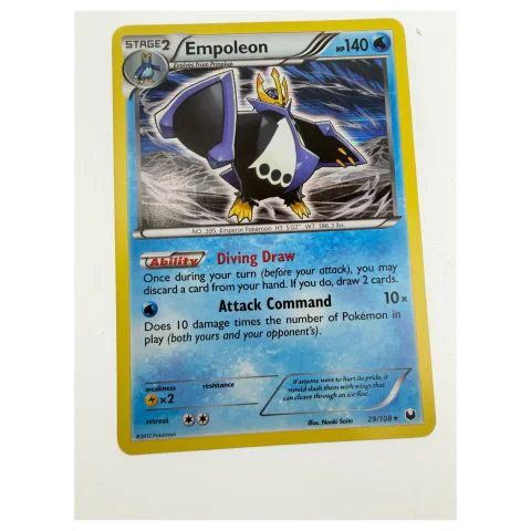 Pokemon Empoleon — Dark Explorers 29/108 (Pokemon Kaarten) — Losse kaart — origineel tweedehands kopen bij Gameshop Enter