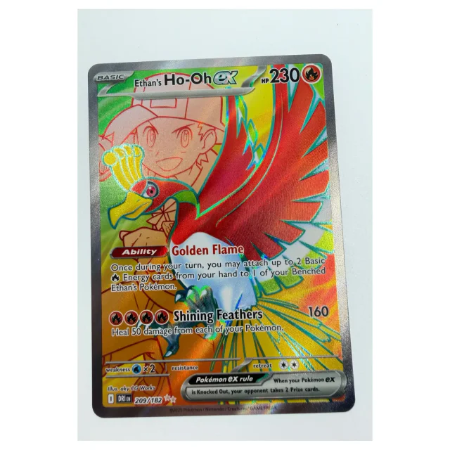 Pokemon Ethan's Ho-Oh ex — Destined Rivals 209/182 — Pokemon Kaarten