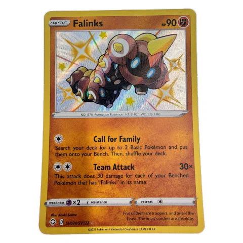 Pokemon Falinks — Shining Fates Shiny Vault SV074/SV122 — Pokémon kortelės