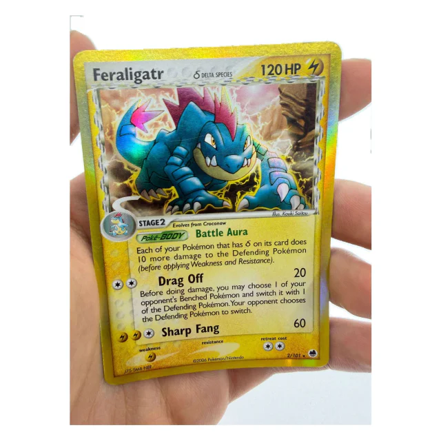 Pokemon Feraligatr δ Delta Species — EX Dragon Frontiers 2/101 — Pokemon Kaarten