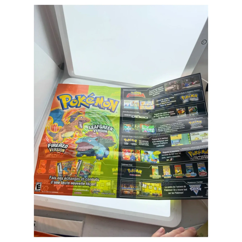 Pokemon FireRed & LeafGreen — originele promo-poster/flyer — Game Boy Advance