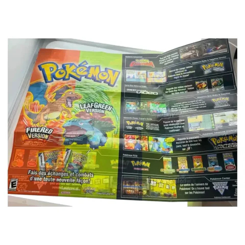 Pokemon FireRed & LeafGreen — originele promo-poster/flyer (Game Boy Advance) — Los accessoire, Goede staat — origineel tweedehands kopen bij Gameshop Enter