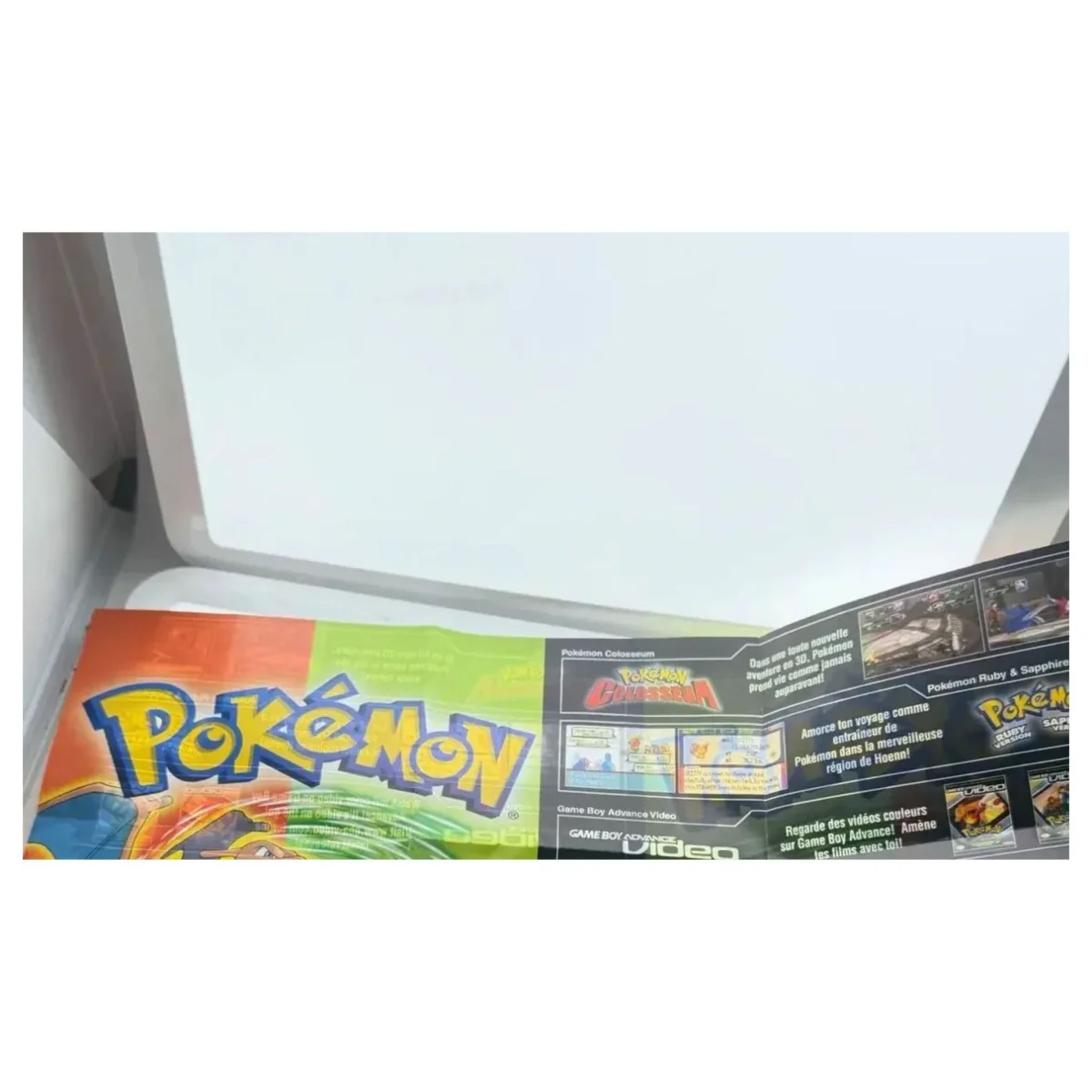 Pokemon FireRed & LeafGreen — originele promo-poster/flyer Game Boy Advance Detail — Los accessoire