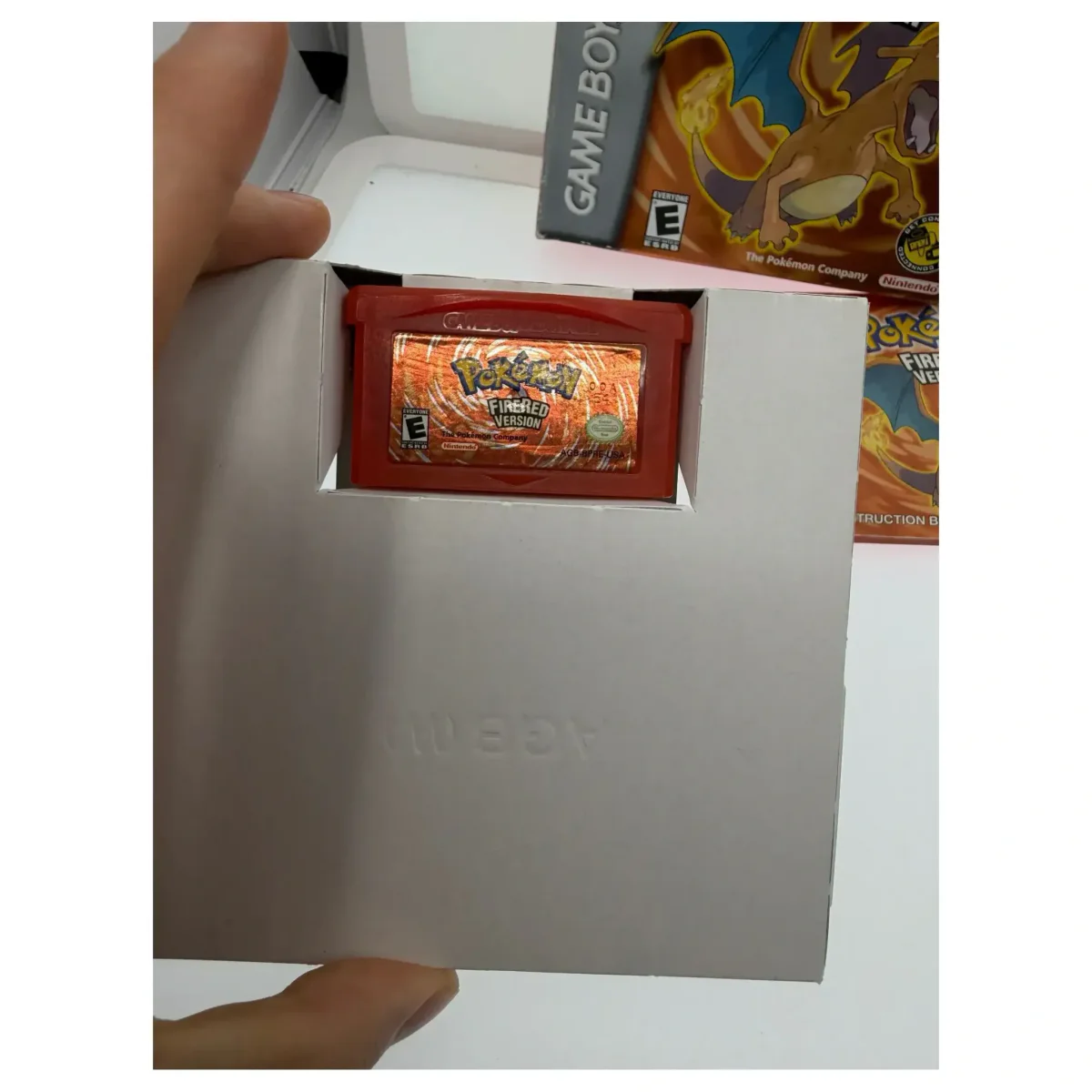 Pokemon FireRed Game Boy Advance Detail — Game in doos
