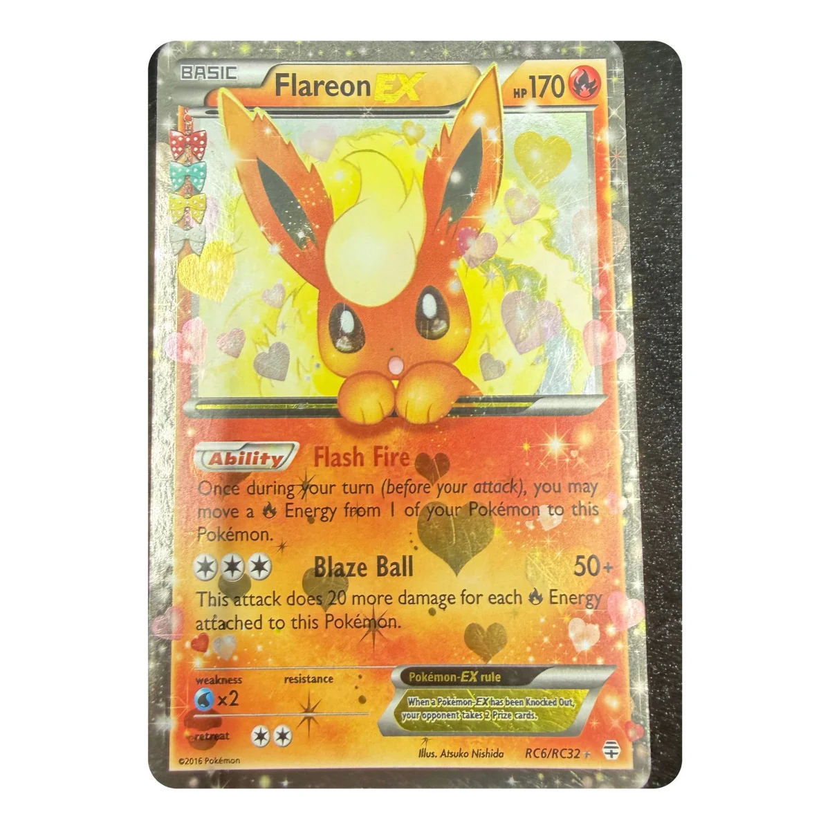 Pokemon Flareon EX — Generations Radiant Collection RC6/RC32 (Pokemon Kaarten) — detailní fotografie 1