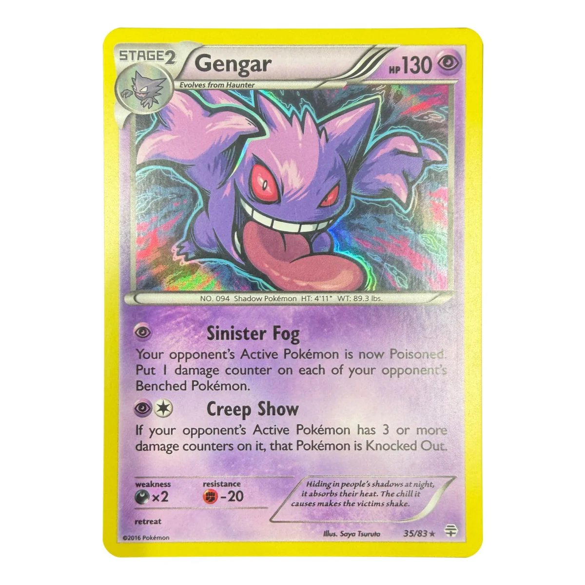 Pokemon Gengar Holo — Generations 35/83 (Pokemon Kaarten) — Enkelt kort