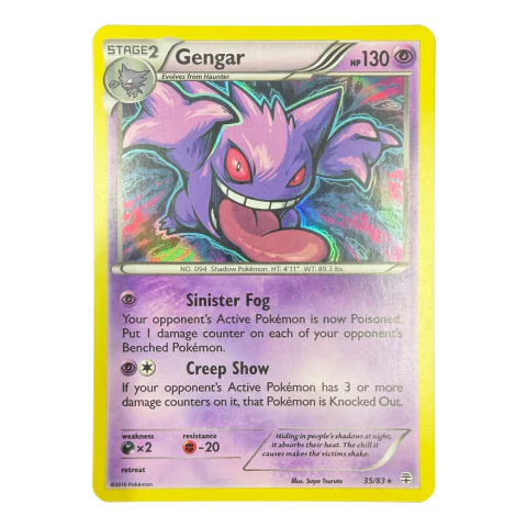 Pokemon Gengar Holo — Generations 35/83 — Pokémon-Karten