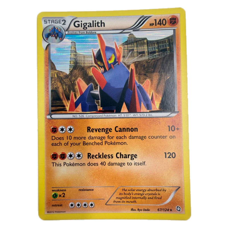 Pokemon Gigalith Holo — Dragons Exalted 67/124 (Pokemon Kaarten) Losse kaart — origineel kopen bij Gameshop Enter