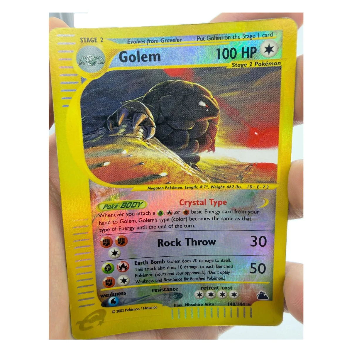 Pokemon Golem Crystal Type — Skyridge 148/144 (Pokemon Kaarten) — Einzelkarte