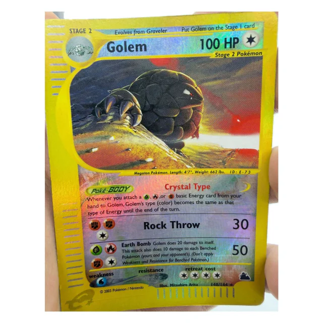 Pokemon Golem Crystal Type — Skyridge 148/144 — Pokemon Kaarten