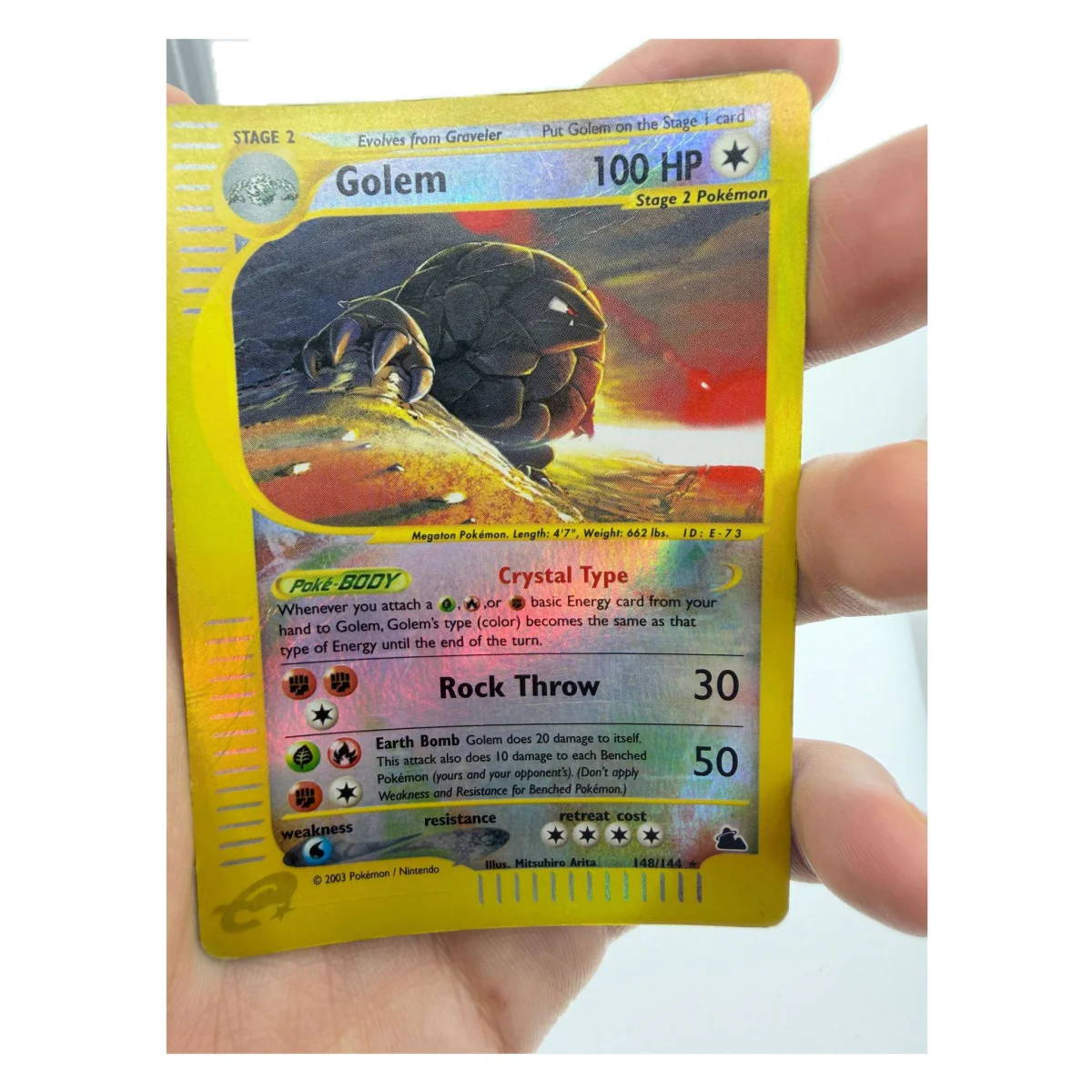 Pokemon Golem Crystal Type — Skyridge 148/144 (Pokemon Kaarten) — detail photo 1