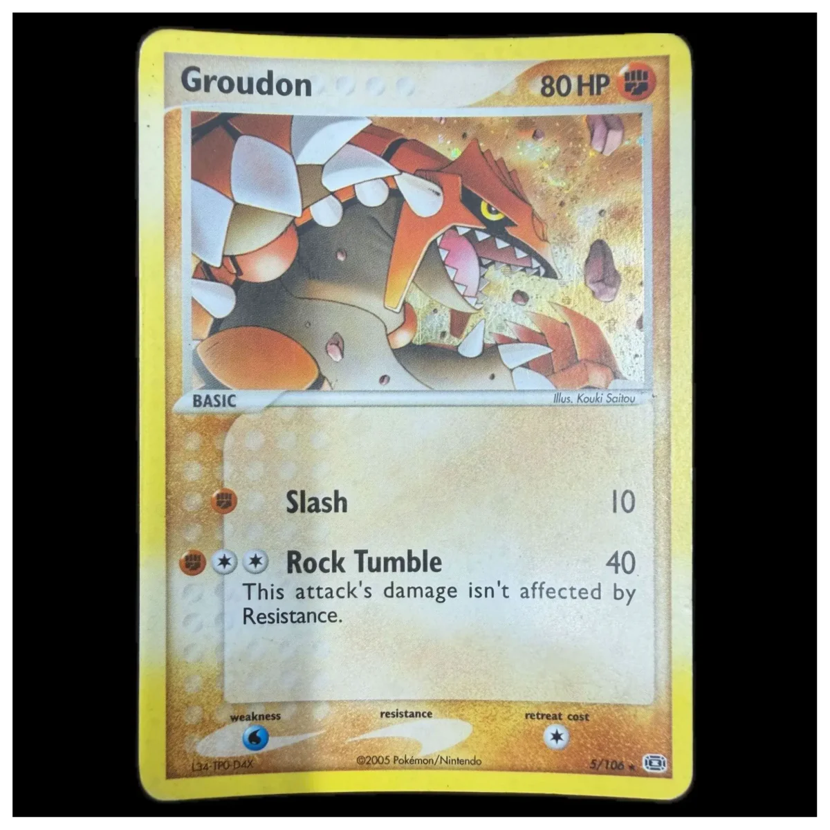 Pokemon Groudon Holo — EX Emerald 5/106 (Pokemon Kaarten) — Einzelkarte