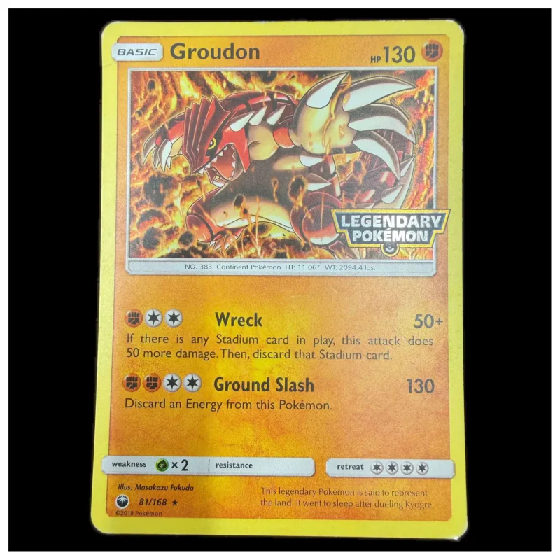 Pokemon Groudon (Legendary Pokemon Stamp) — Celestial Storm 81/168 (Pokemon Kaarten) Losse kaart — origineel kopen bij Gameshop Enter