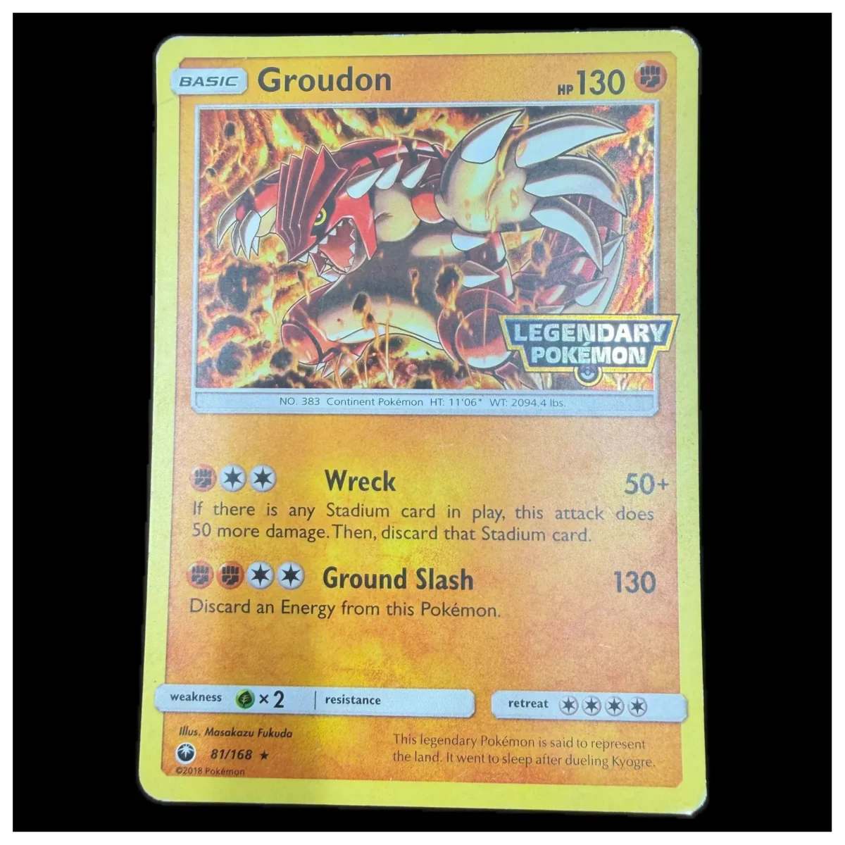 Pokemon Groudon (Legendary Pokemon Stamp) — Celestial Storm 81/168 (Pokemon Kaarten) — detailní fotografie 1