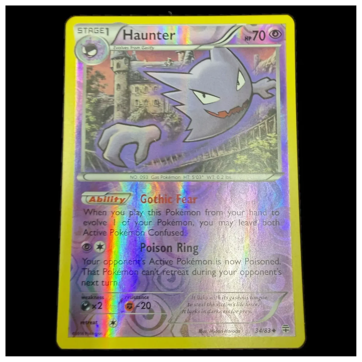 Pokemon Haunter Reverse Holo — Generations 34/83 (Pokemon Kaarten) — Enkelt kort