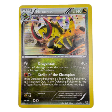 Pokemon Haxorus Holo — Plasma Blast 69/101 — Pokémon kortelės
