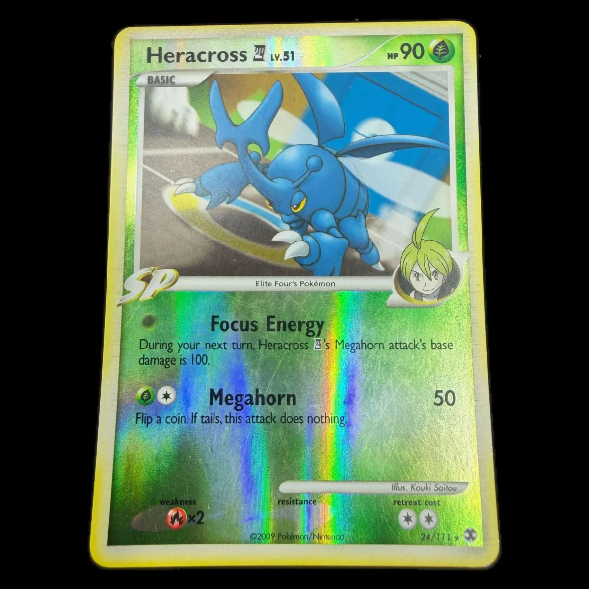 Pokemon Heracross E4 Reverse Holo — Rising Rivals 24/111 (Pokemon Kaarten) — Jednotlivá karta