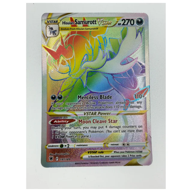 Pokemon Hisuian Samurott VSTAR — Astral Radiance 197/189 — Pokemon Kaarten