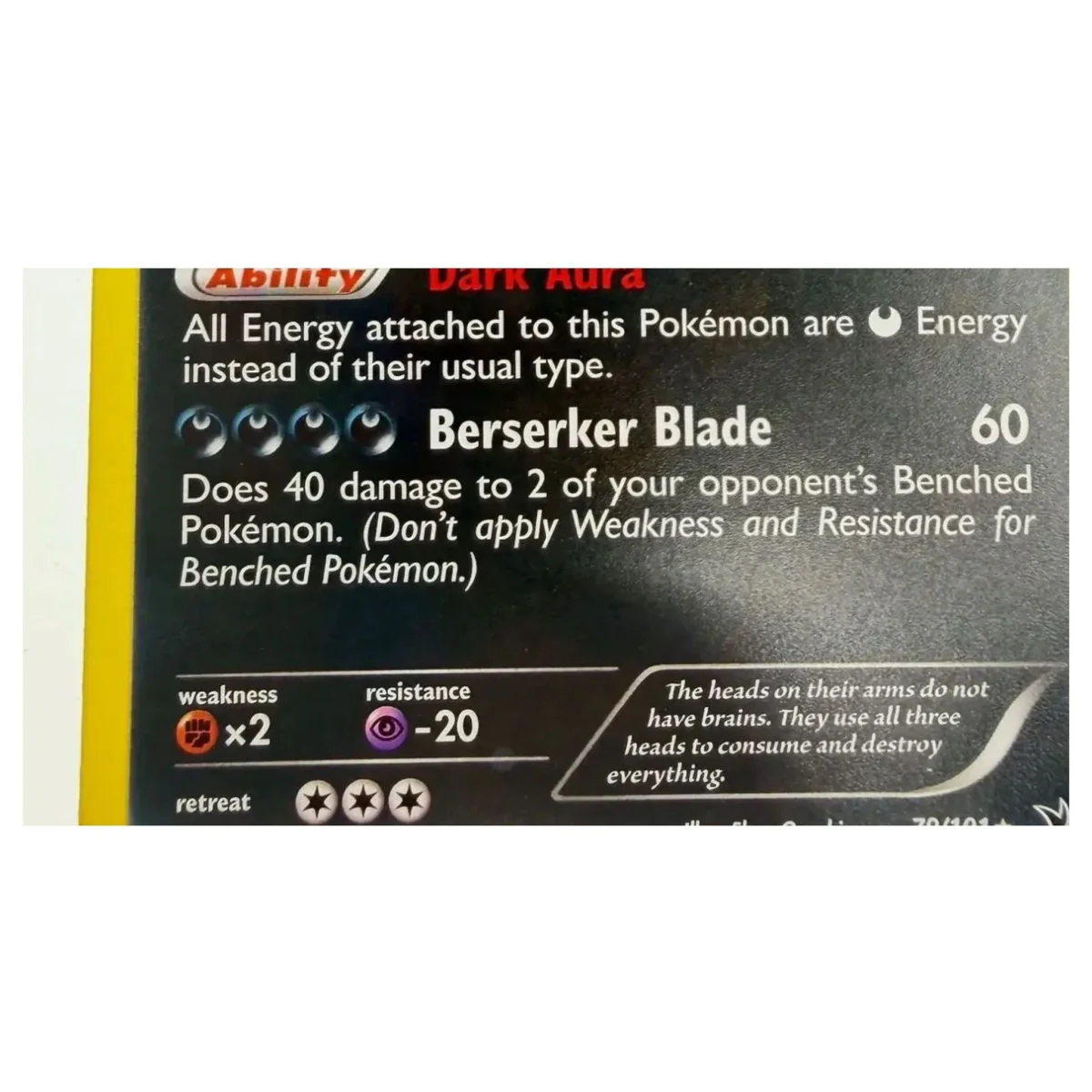 Pokemon Hydreigon Holo — Plasma Blast 79/101 (Pokemon Kaarten) — detail photo 3