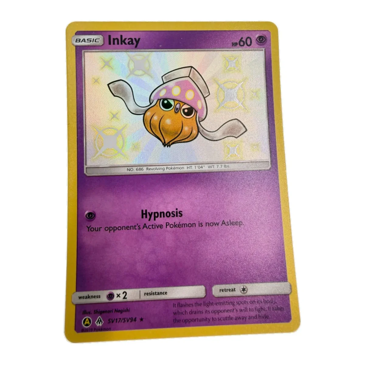 Pokemon Inkay — Hidden Fates Shiny Vault SV17/SV94 (Pokemon Kaarten) — Single card