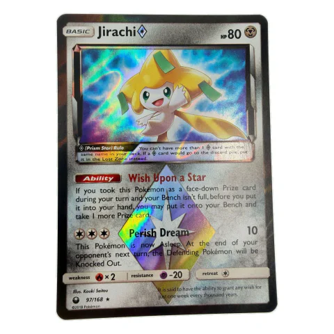 Pokemon Jirachi Prism Star — Celestial Storm 97/168 — Pokémon kortelės