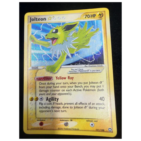 Pokemon Jolteon Gold Star — EX Power Keepers 101/108 — Pokémon-Karten