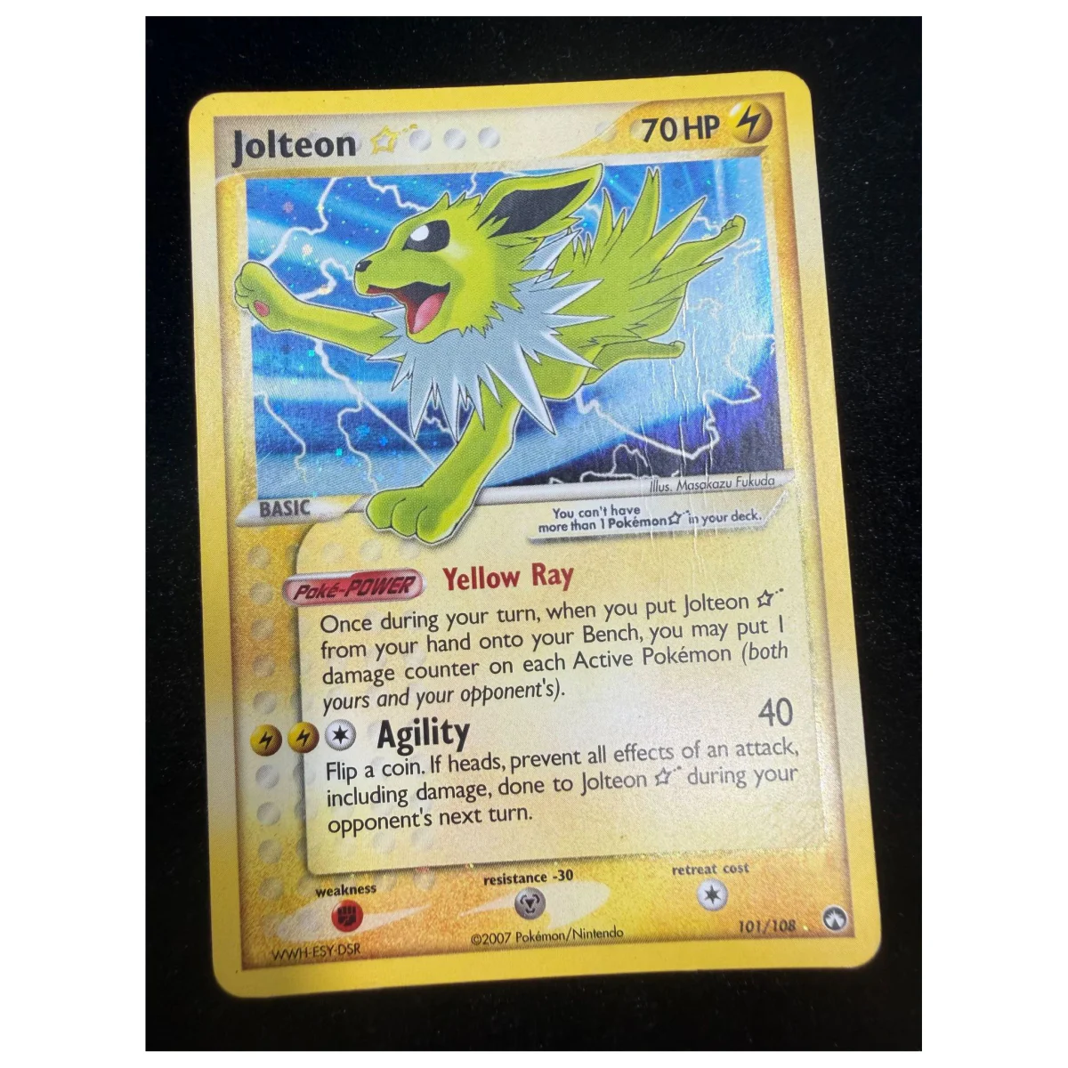 Pokemon Jolteon Gold Star — EX Power Keepers 101/108 (Pokemon Kaarten) — detail photo 1
