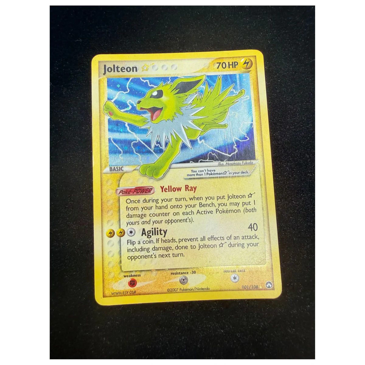 Pokemon Jolteon Gold Star — EX Power Keepers 101/108 (Pokemon Kaarten) — detail photo 3