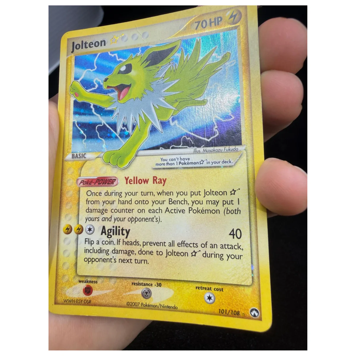 Pokemon Jolteon Gold Star — EX Power Keepers 101/108 (Pokemon Kaarten) — detail photo 6