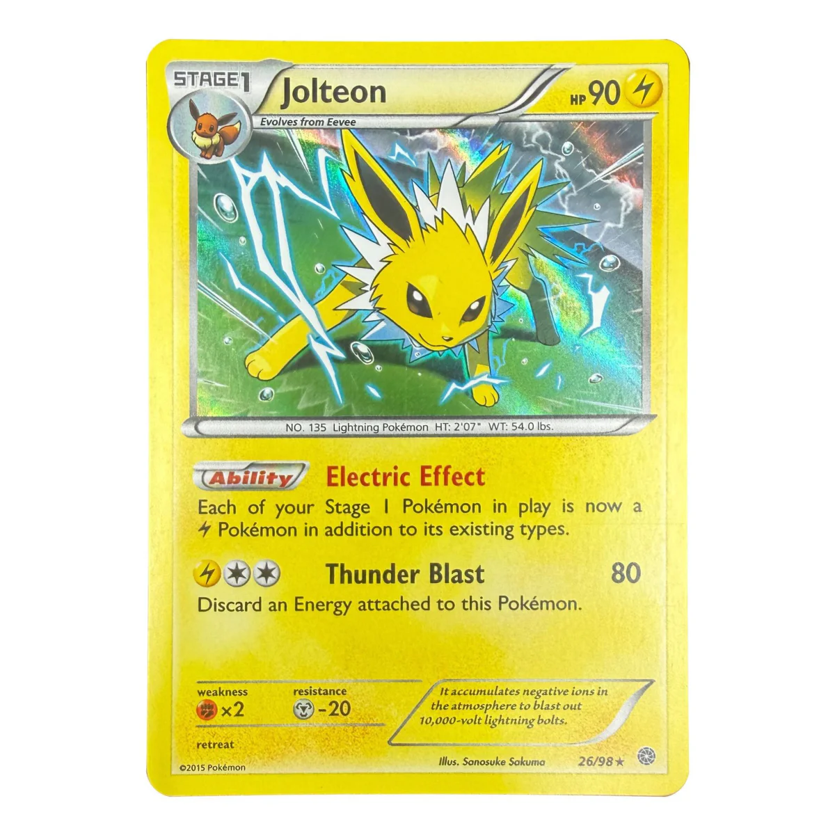 Pokemon Jolteon Holo — Ancient Origins 26/98 (Pokemon Kaarten) — detaljefoto 1