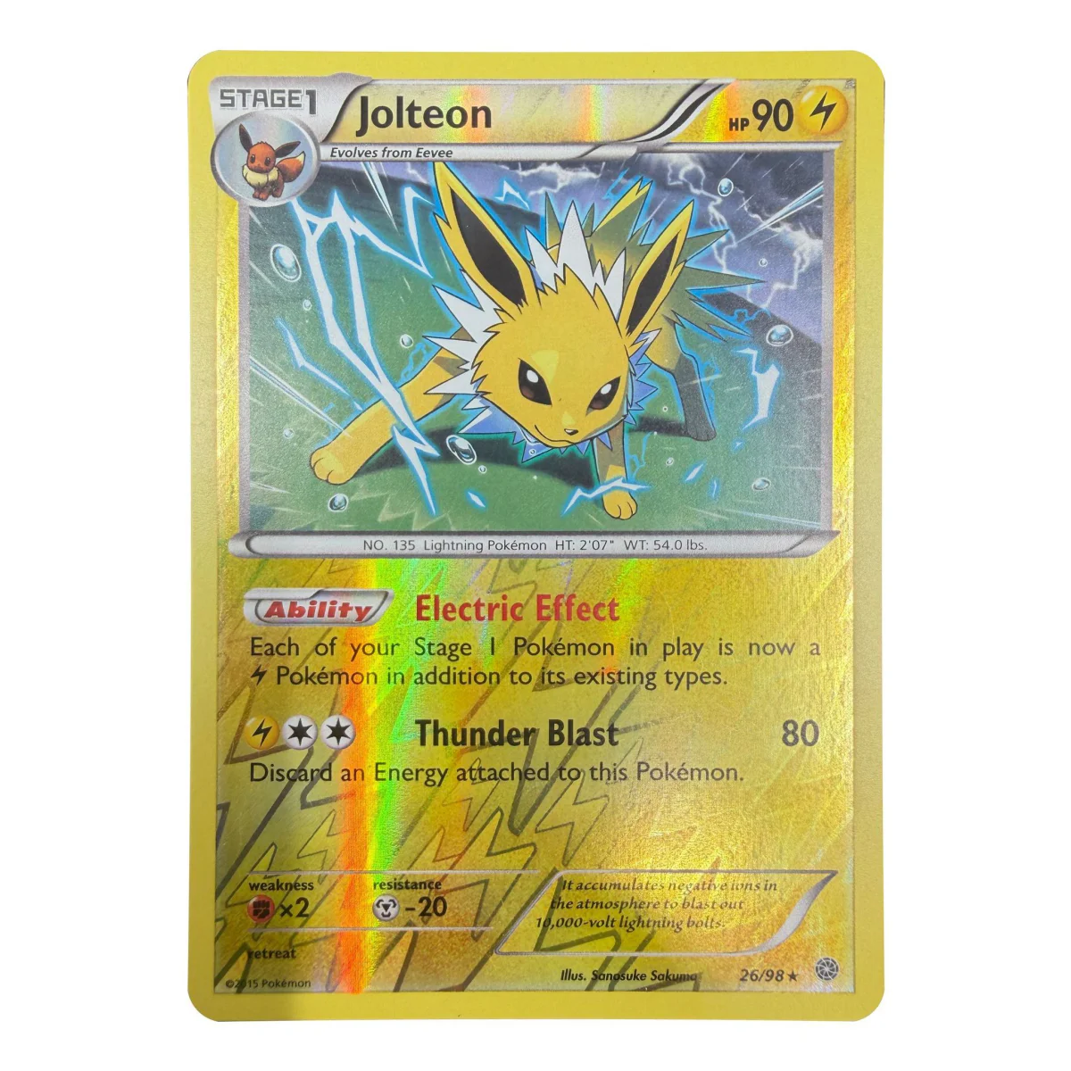 Pokemon Jolteon Reverse Holo — Ancient Origins 26/98 (Pokemon Kaarten) — Jednotlivá karta