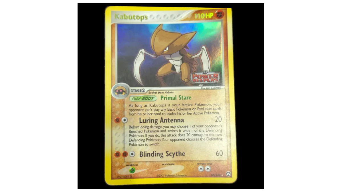 Pokemon Kabutops Reverse Holo (Stamped) — EX Power Keepers 10/108