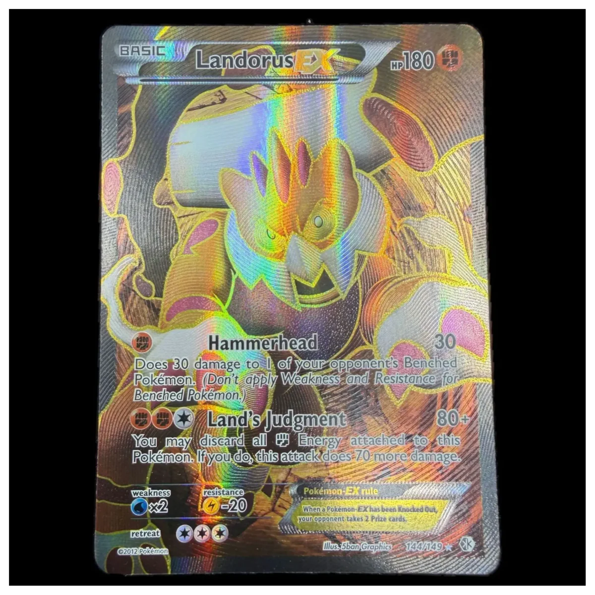Pokemon Landorus EX Full Art — Boundaries Crossed 144/149 (Pokemon Kaarten) — Jednotlivá karta
