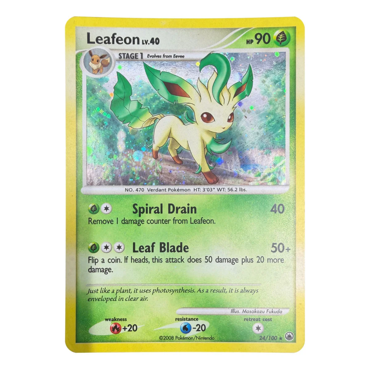 Pokemon Leafeon Holo — Majestic Dawn 24/100 (Pokemon Kaarten) — Einzelkarte