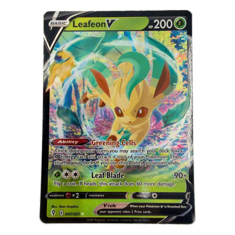 Pokemon Leafeon V — Evolving Skies 007/203 — Pokémon kortelės