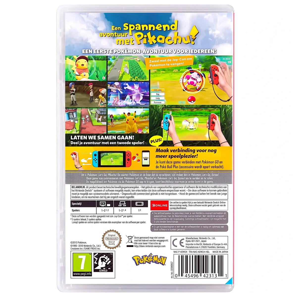 Pokemon Let's Go Pikachu (Nintendo Switch) — face arrière