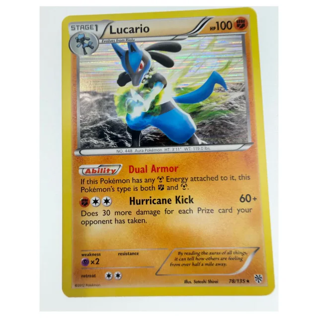 Pokemon Lucario Holo — Plasma Storm 78/135 — Pokemon Kaarten