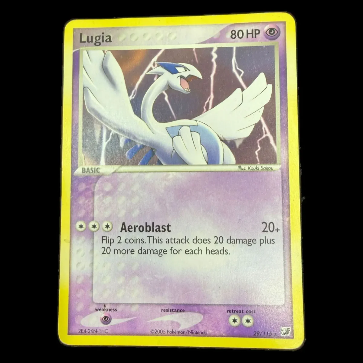 Pokemon Lugia — EX Unseen Forces 29/115 Pokemon Kaarten Voorkant — Losse kaart