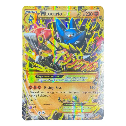 Pokemon M Lucario EX — Furious Fists 113/111 — Pokémon-Karten
