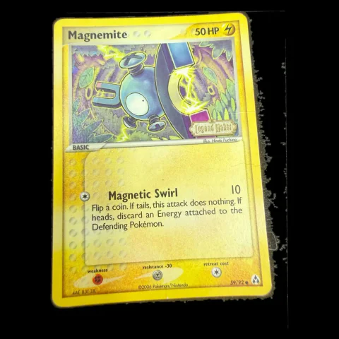 Pokemon Magnemite Reverse Holo (Stamped) — EX Legend Maker 59/92 — Pokémon-Karten