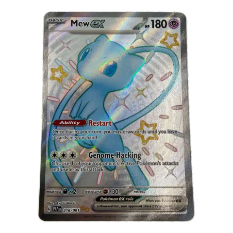 Pokemon Mew ex Shiny — Paldean Fates 216/091 — Pokémon kortelės
