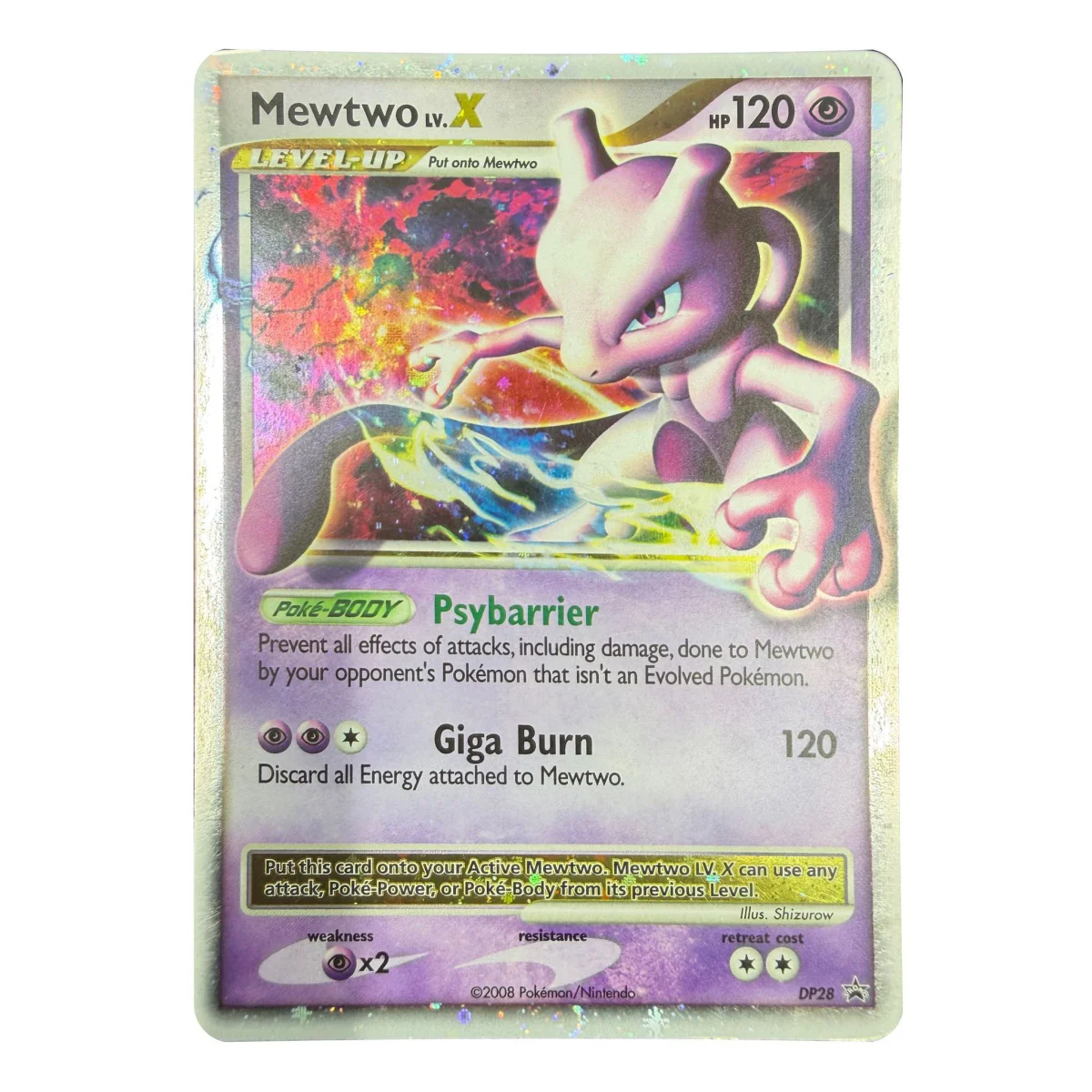 Pokemon Mewtwo LV.X — DP Black Star Promo DP28 (Pokemon Kaarten) — Single card